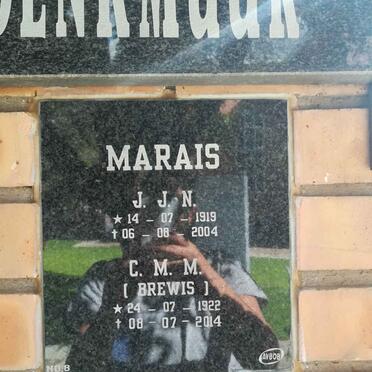 MARAIS J.J.N. 1919-2004 &amp; C.M.M. BREWIS 1922-2014