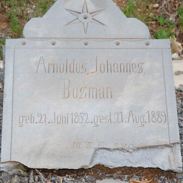 BOSMAN Arnoldus Johannes 1852-1889