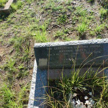 BOTES Antonie 1867-1898 &amp; Sannie BOTES 1870-1933