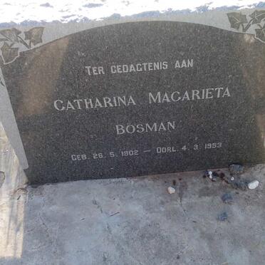 BOSMAN Catharina Magarieta 1902-1953