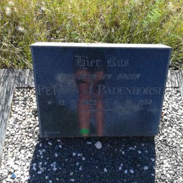 BADENHORST Petrus J. 1925-1968