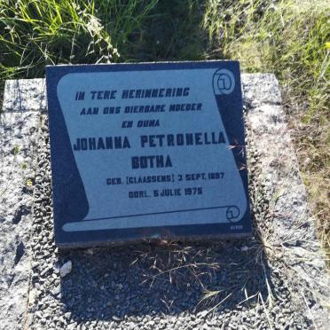 BOTHA Johanna Petronella nee CLAASSENS 1897-1975