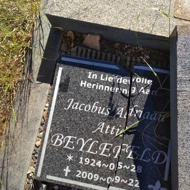 BEYLEFELD Jacobus Adriaan 1924-2009