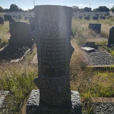 BOTHA Willem Johannes 1886-1953 &amp; A.S.M.W. 1892-1944