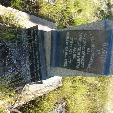 BOTHA Anna Cecilia nee JACOBS 1870-1933