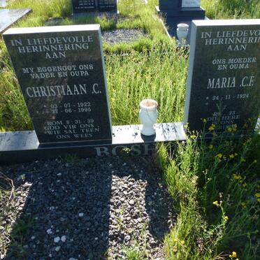BOSHOFF Christiaan C. 1922-1995 &amp; Maria C.F. 1924-
