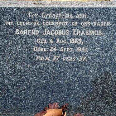 ERASMUS Barend Jacobus 1869-1941
