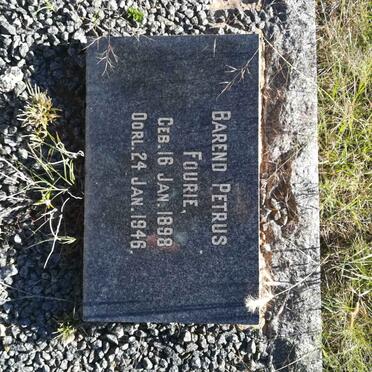 FOURIE Barend Petrus 1898-1946