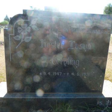 GREYLING Hester Lusya 1947-1971 :: GREYLING Pieter Jacobus 1959-1971