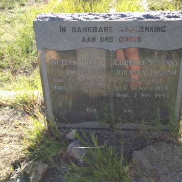INGRAM Jocelyn Percy 1850-1934 &amp; Cornelia Susanna Johanna WESSELS 1858-1945