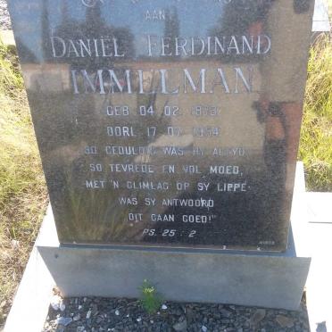 IMMELMAN Daniel Ferdinand 1873-1954