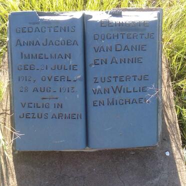IMMELMAN Anna Jacoba 1912-1913