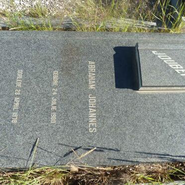 JOUBERT Abraham Johannes 1900-1978