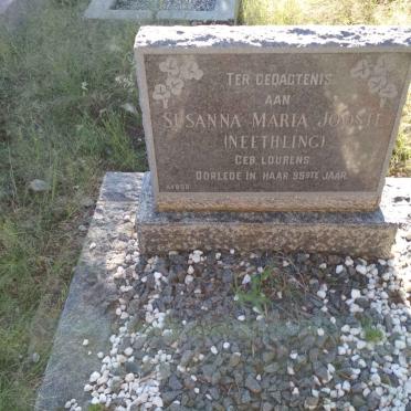JOOSTE Susanna Maria voorheen NEETHLING nee LOURENS