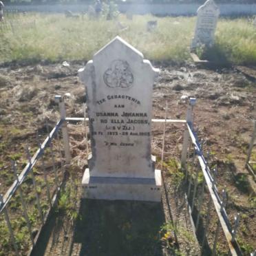 JACOBS Susanna Johanna Petronella nee VAN ZIJL 1873-1903