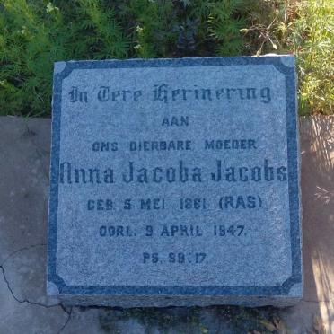JACOBS Anna Jacoba nee RAS 1861-1947