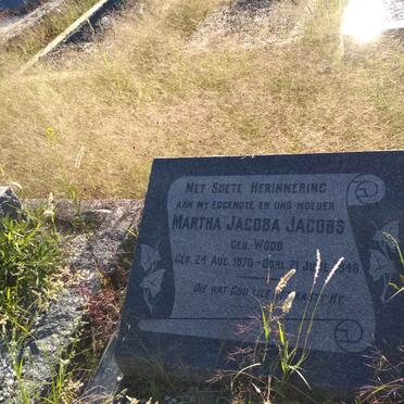JACOBS Martha Jacoba nee WOOD 1870-1948