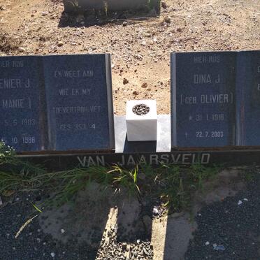 JAARSVELD Renier J., van 1903-1988 &amp; Dina J. OLIVIER 1918-2003