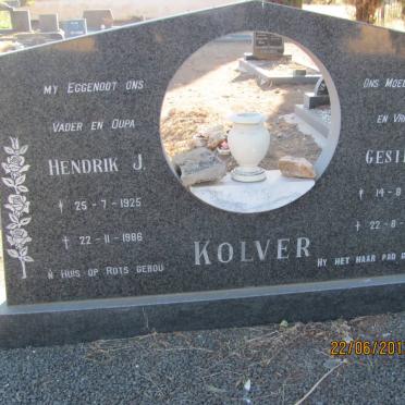 KOLVER Hendrik J. 1925-1986 &amp; Gesie M. 1924-1997