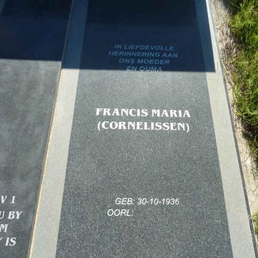 KNOETZE Joachim Jacobus van Niekerk 1933-2012 &amp; Francis Maria CORNELISSEN 1936-