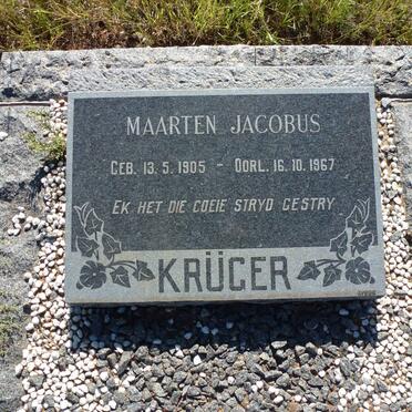 KRUGER Maarten Jacobus 1905-1967