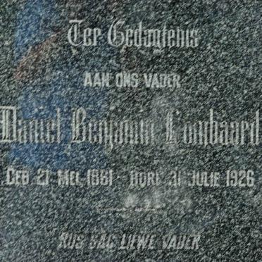 LOMBAARD Daniel Benjamin 1861-1926