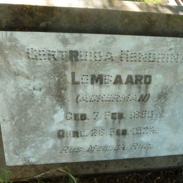 LOMBAARD Gertruida Hendrina nee ACKERMAN 1856-1924