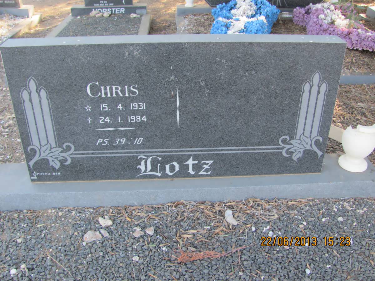 LOTZ Chris 1931-1984