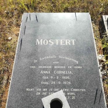 MOSTERT Anna Cornelia 1926-1976