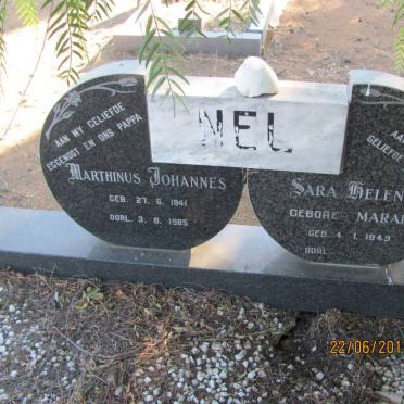 NEL Marthinus Johannes 1941-1985 &amp; Sara Helena MARAIS 1949-