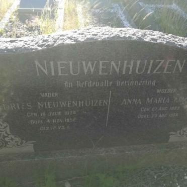 NIEUWENHUIZEN Andries 1878-1952 &amp; Anna Maria JACOBS 1889-1958