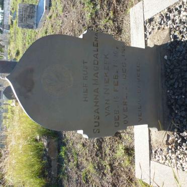 NIEKERK Susanna Magdalena, van 1896-1926