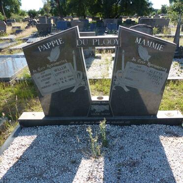 PLOOY Willem Lodewyk, du  1903-1975 &amp; Aletta Fredrieka ODENDAAL 1909-