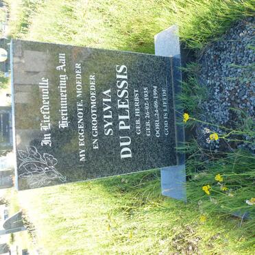 PLESSIS Sylvia, du nee HERBST 1935-1994