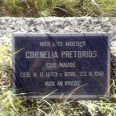 PRETORIUS Cornelia nee NAUDE 1873-1961