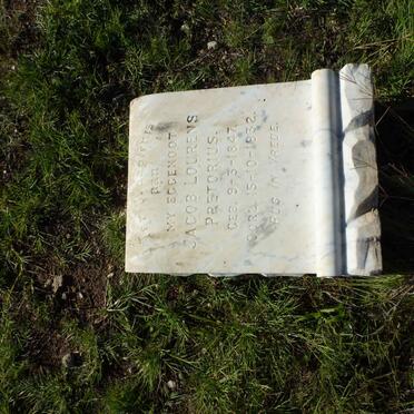 PRETORIUS Jacob Lourens 1847-1932