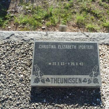 THEUNISSEN Christina Elizabeth nee PORTER 1863-1943