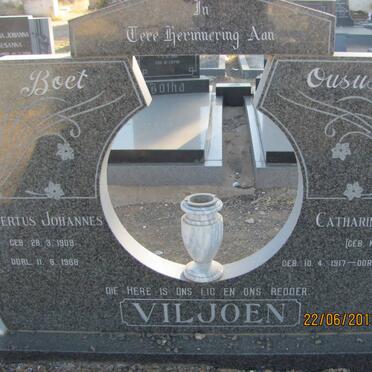 VILJOEN Albertus Johannes 1909-1988 &amp; Catharina Maria KOEN 1917-