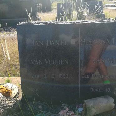 VUUREN Jan Daniel, van 1893- &amp; Susanna Francina ESTERHUIZEN 1893-1959
