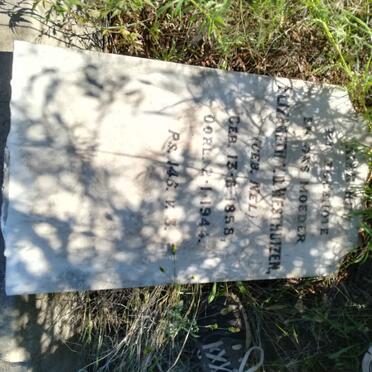 WESTHUIZEN Elizabeth, v.d. nee NEL 1858-1944