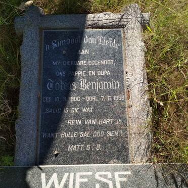 WIESE Tobias Benjamin 1900-1959