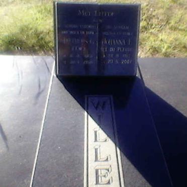 WILLEMSE Mattheus G. 1919-1988 &amp; Johanna E. DU PLESSIS 1911-2001