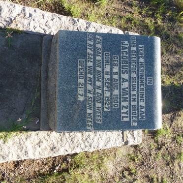 ZYL Jacobus A., van 1900-1927