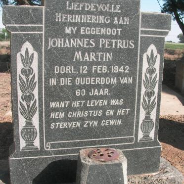 MARTIN Johannes Petrus -1942