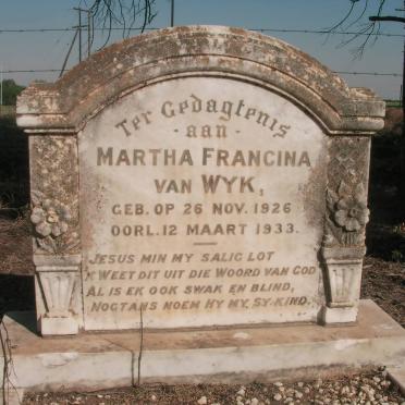 WYK Martha Francina, van 1926-1933