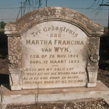 WYK Martha Francina, van 1926-1933