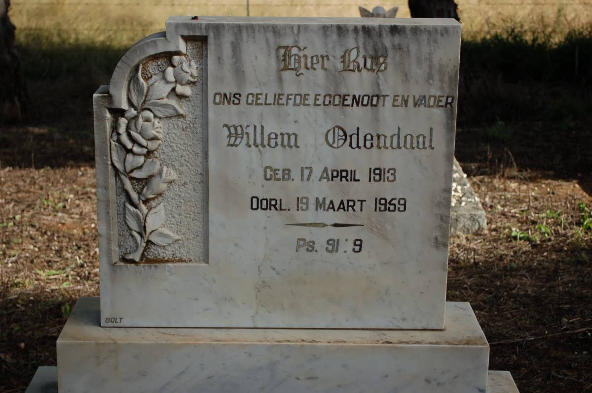 ODENDAAL Willem 1913-1959