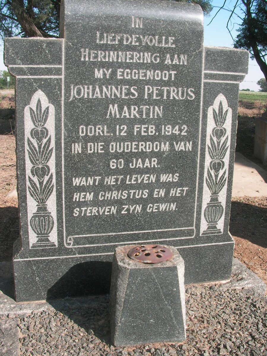 MARTIN Johannes Petrus -1942