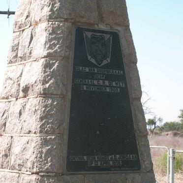 Monument : Slag van Doornkraal deur Generaal C.R. de Wet op 6 November 1900