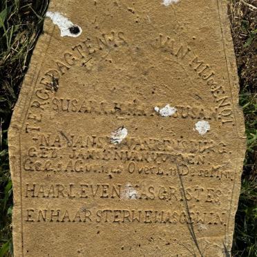 RENSBURG Susara Johanna Susanna, Jansen van  nee JANSEN VAN VUUREN 184?-1918